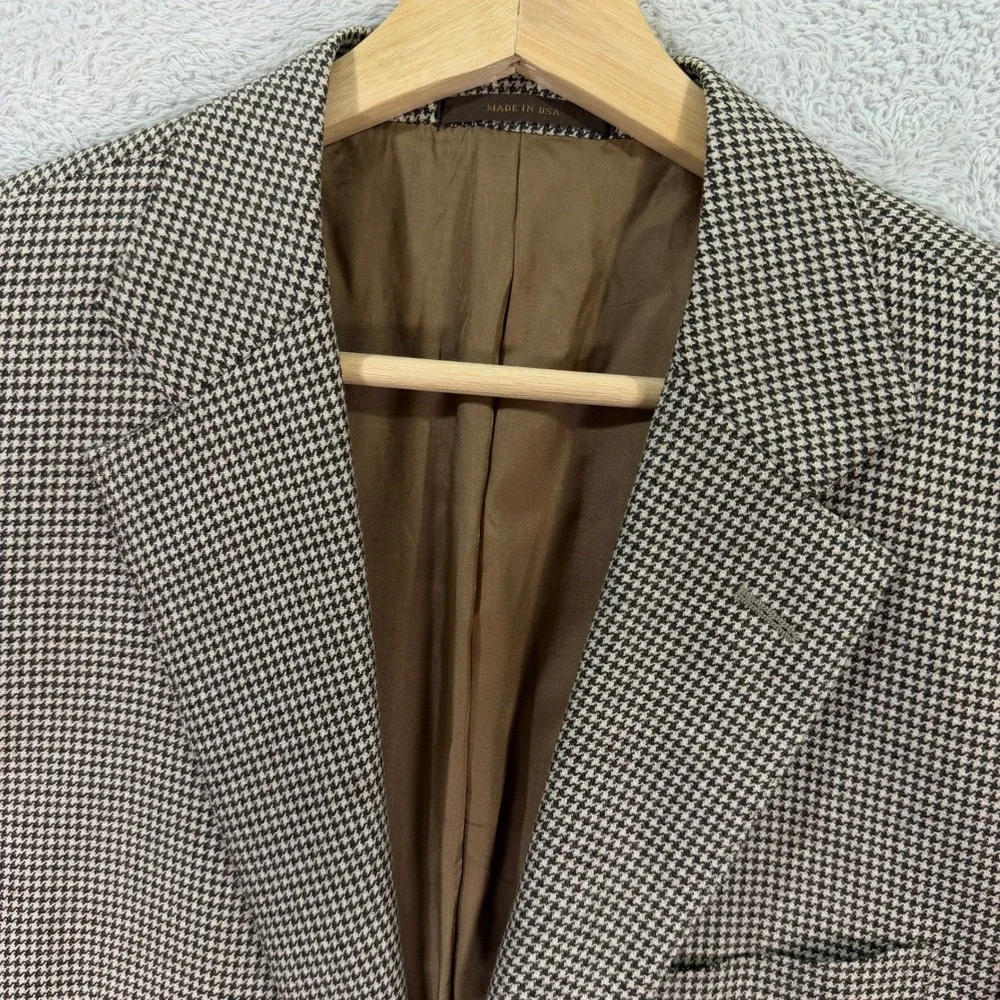 Napoli Nordstrom Mens 40S Slim Fit Loro Piana Blazer Cashmere Brown Houndstooth